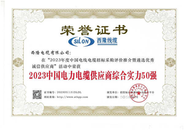 西隆电缆荣获2023中国电力电缆十大品牌多项殊荣(图2)